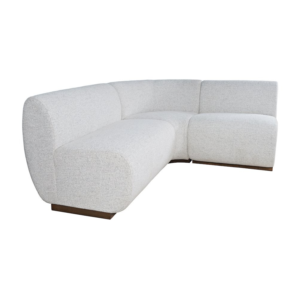 Modern Banquette Upholstered Sectional Bench Seating with Performance Fabric