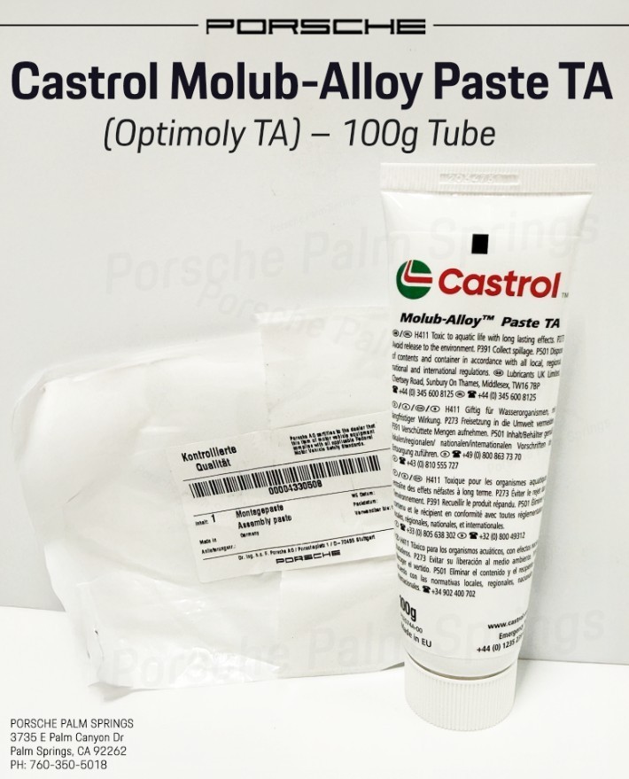 Genuine Porsche Castrol Molub-Alloy Paste TA (Optimoly TA) – 100g Tube