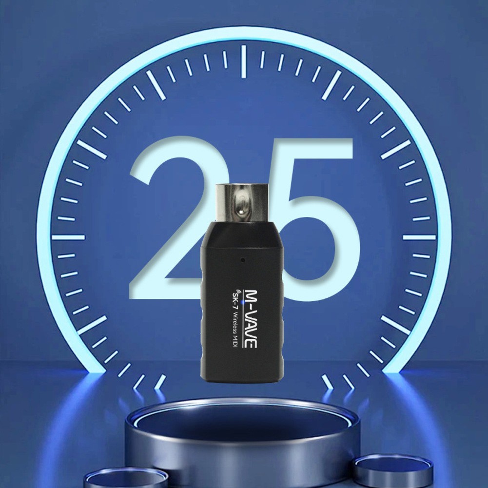 For MVAVE SK7 Wireless For MIDI Adapter for 2 4GHz Automatic Connectivity
