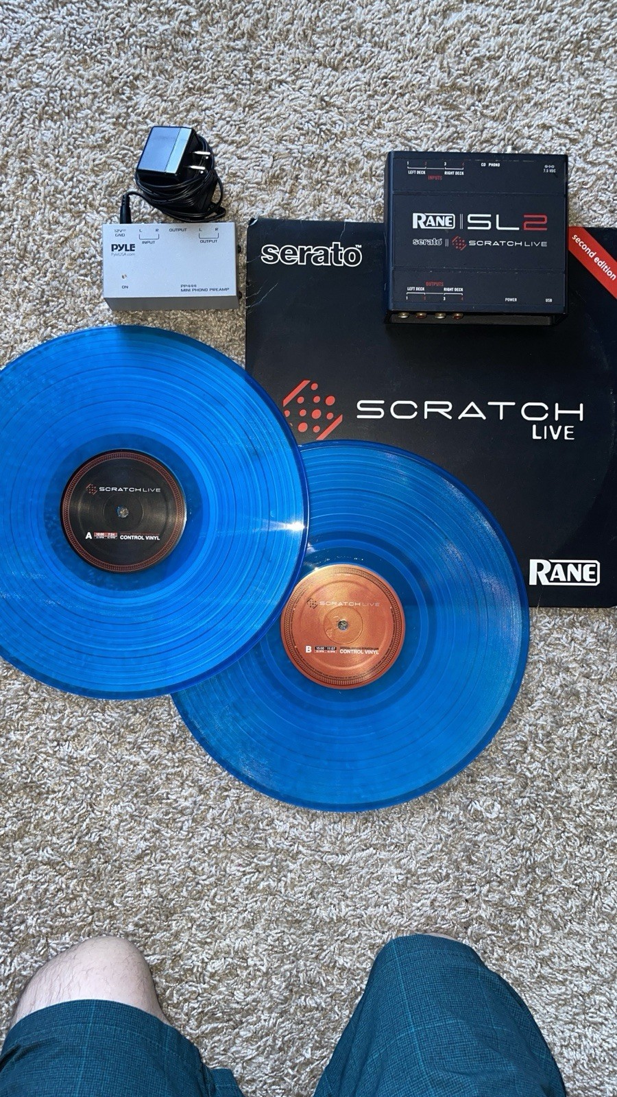 Rane SL2 Scratch Live / Blue A/B Control Vinyl - RARE!