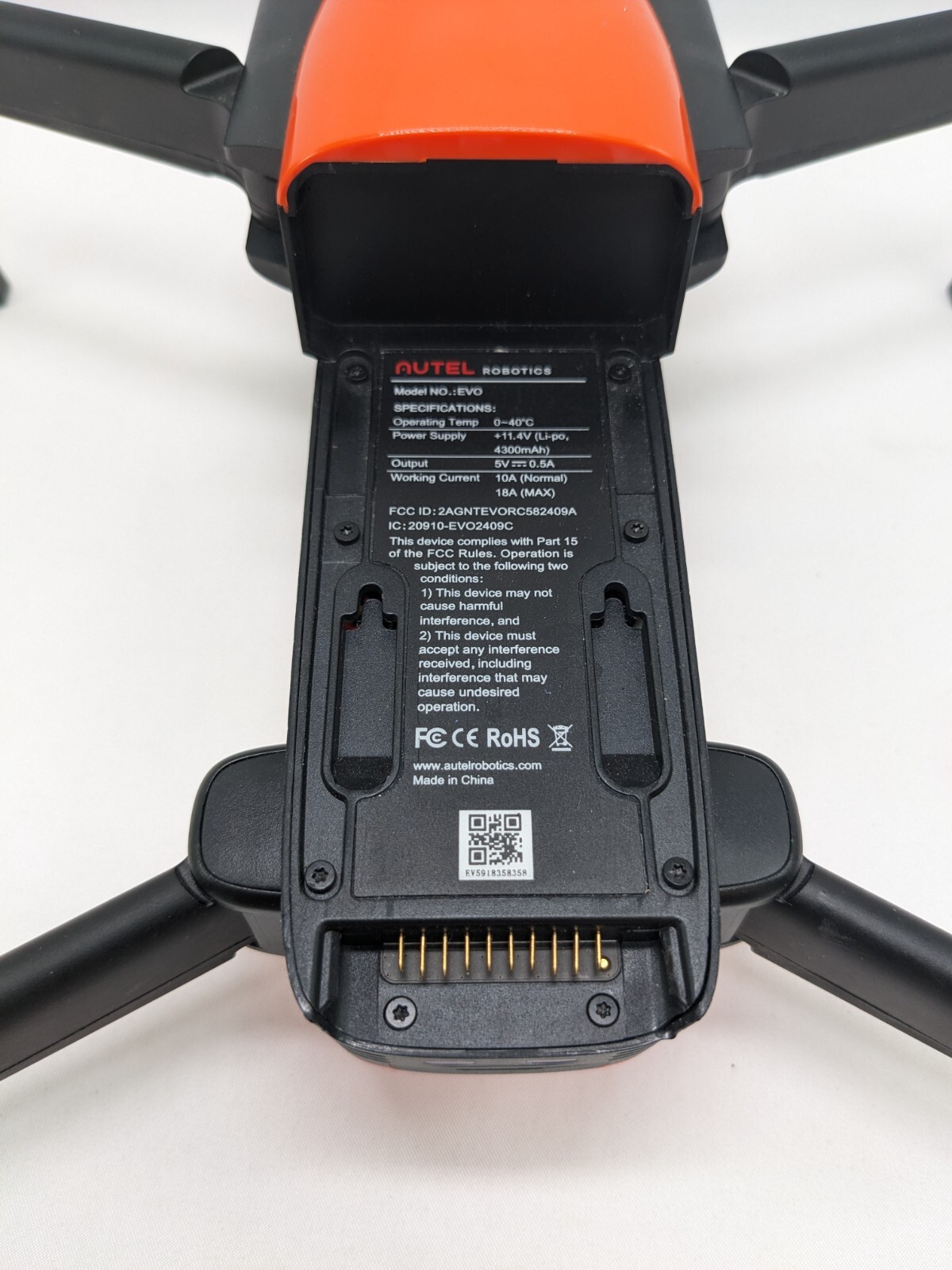 Autel EVO - Black/Orange Drone ONLY - Used