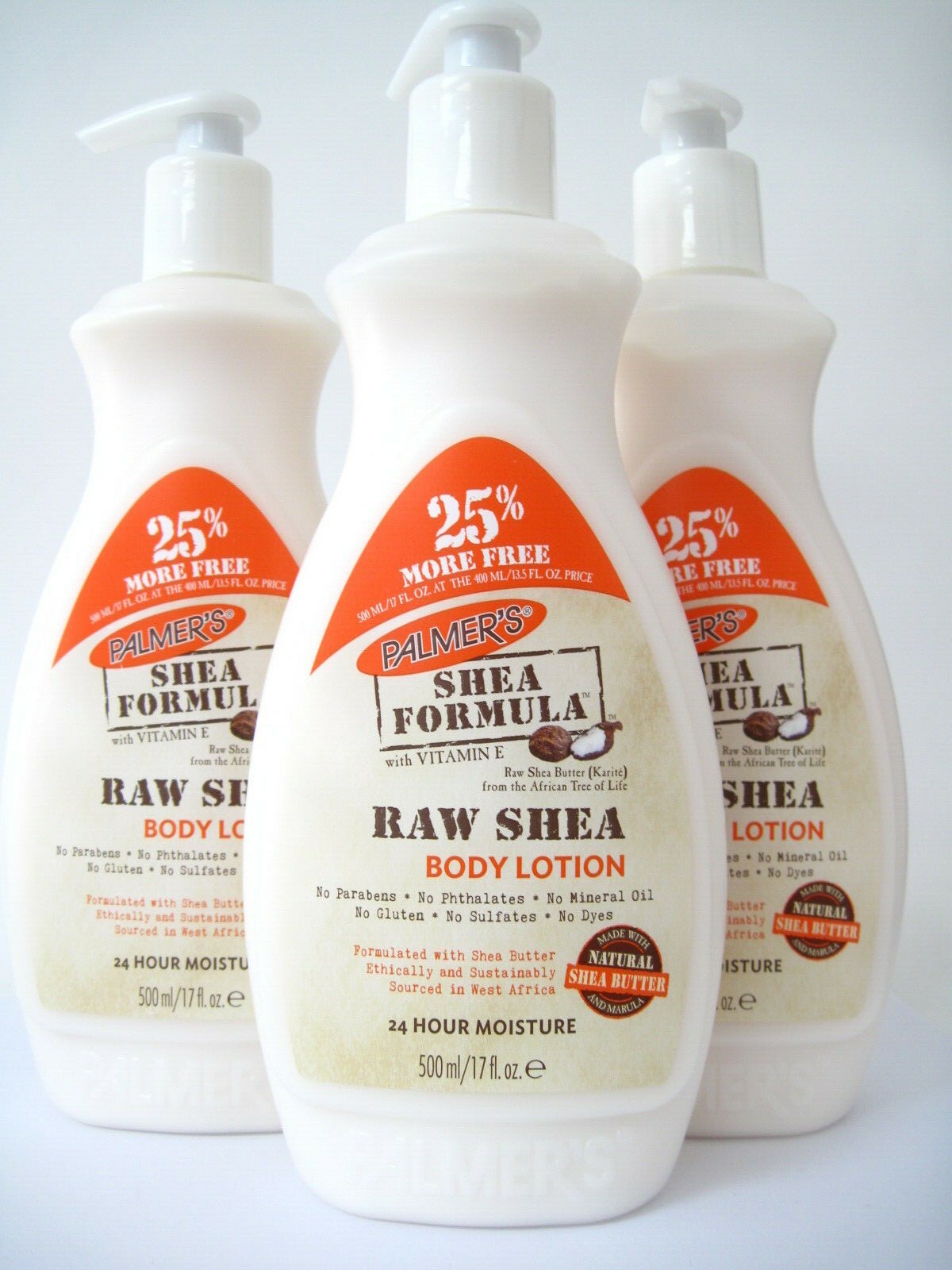 Palmer's Raw Shea Butter Formula Body Lotion 17 oz (Pack of 3)