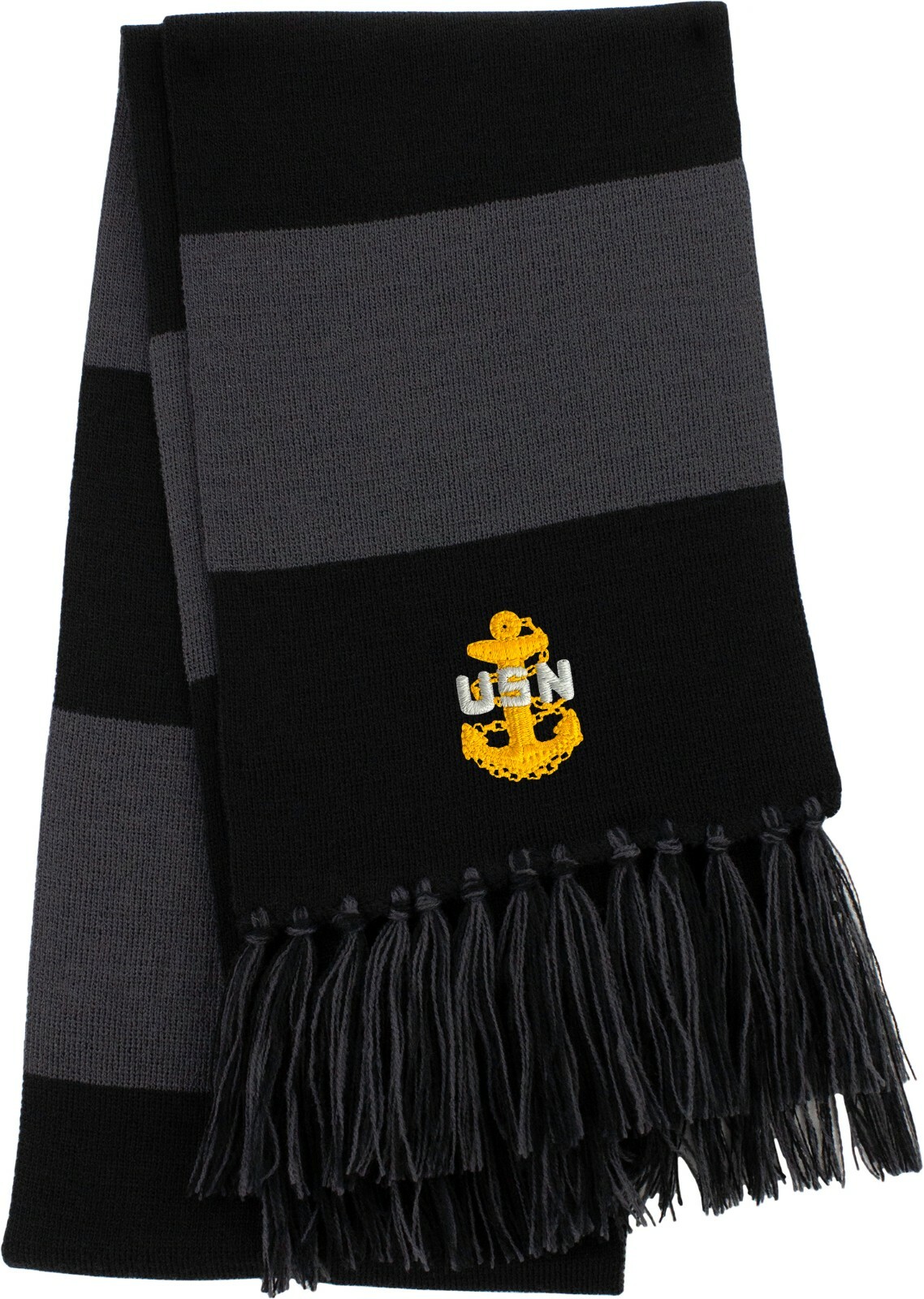 Navy E7 Chief Petty Officer Rank Embroidered Scarf
