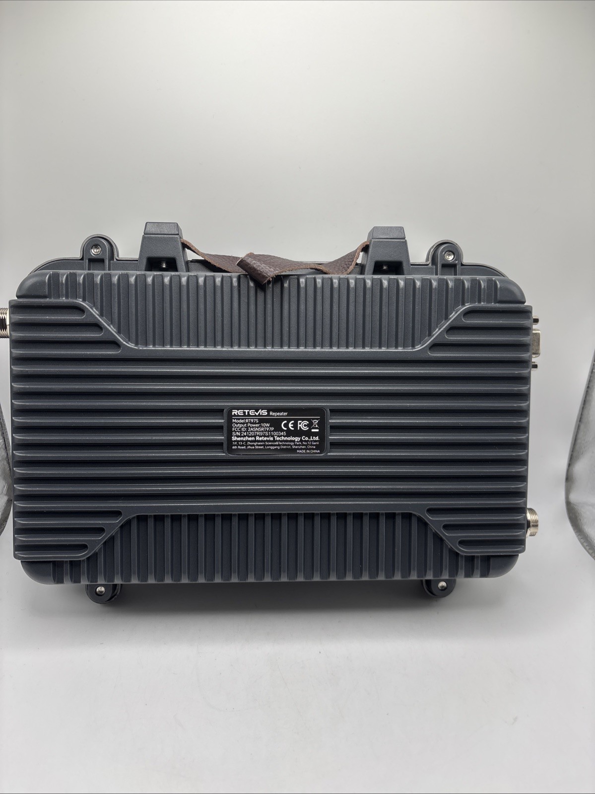 Retevis RT97S UHF 10W Portable Repeater US w/ Power & Program Cable