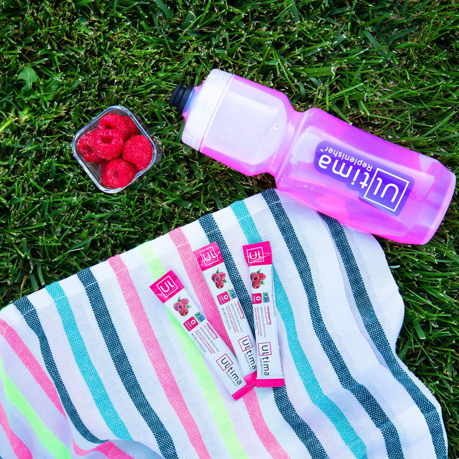 Ultima Replenisher, Electrolyte Hydration Drink Mix, Raspberry, 20 Count SF