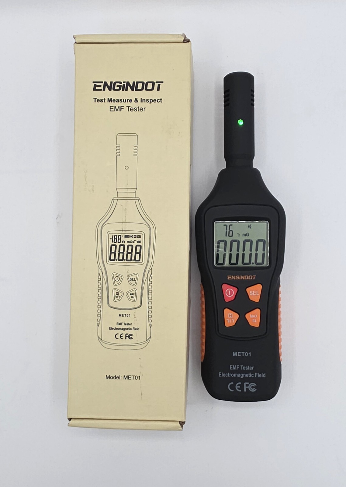 Engindot MET01 EMF Tester – Electromagnetic Field Meter – Ghost Hunter
