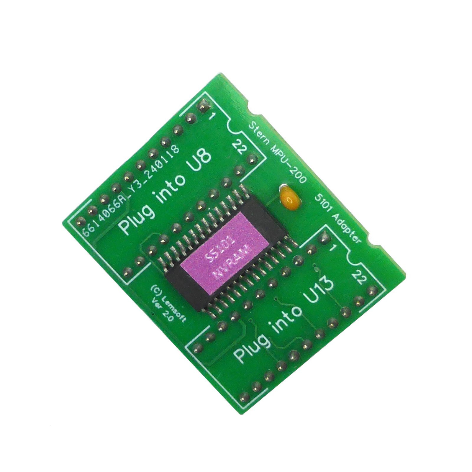 5101 NVRAM Battery Eliminator for Stern Classic MPU-200 Boards