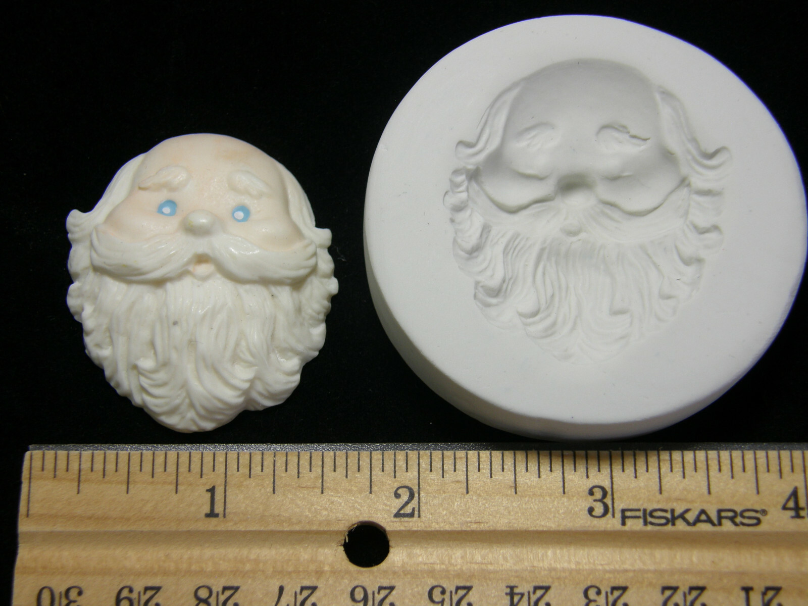 Santa Face Polymer Clay Mold # 1 (MD1412)