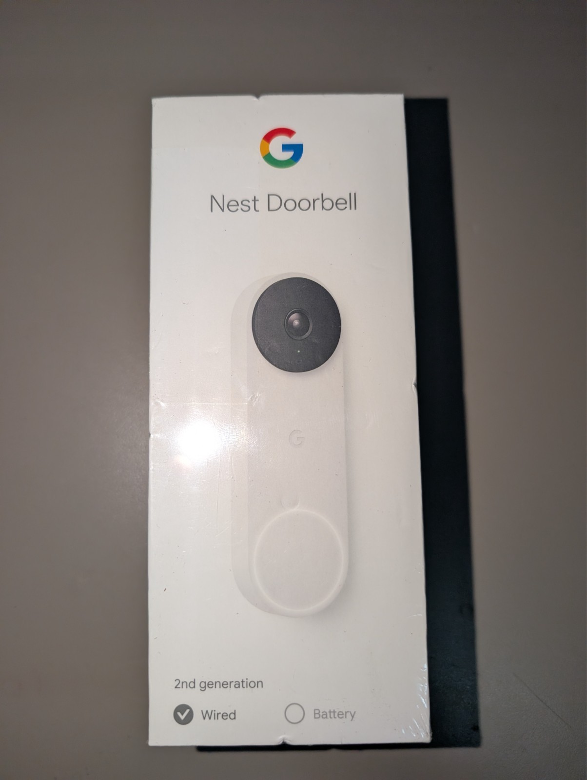 Google Nest Video Doorbell Wired (2nd Gen) Snow GA02767-US - New Sealed Box