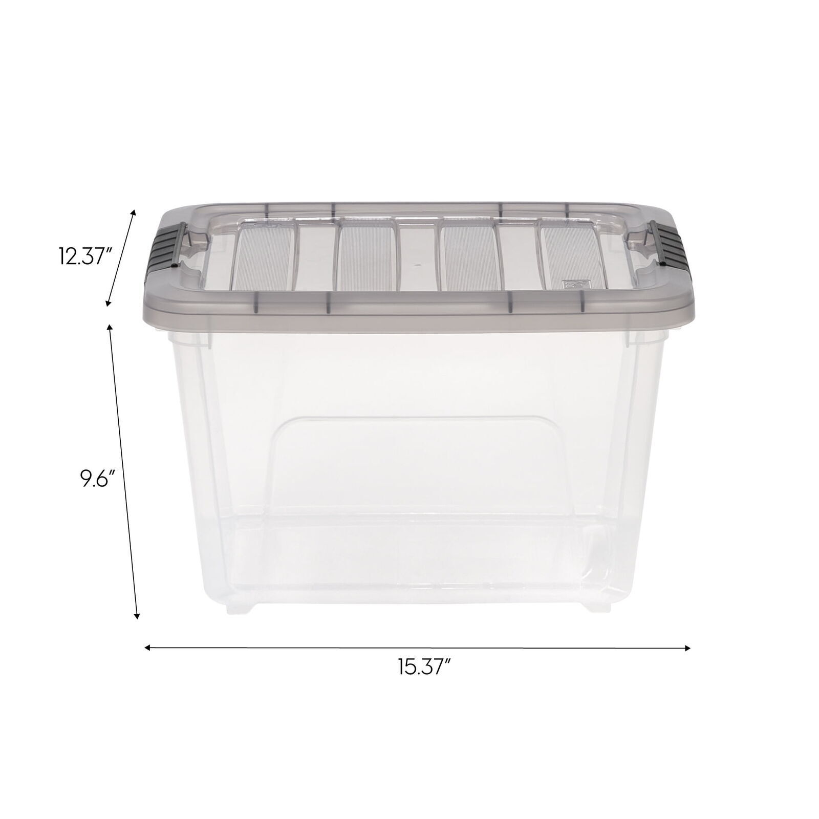 USA 19 Qt Stack & Pull Clear Plastic Storage Box Containers Organzier Bin 5 Pack
