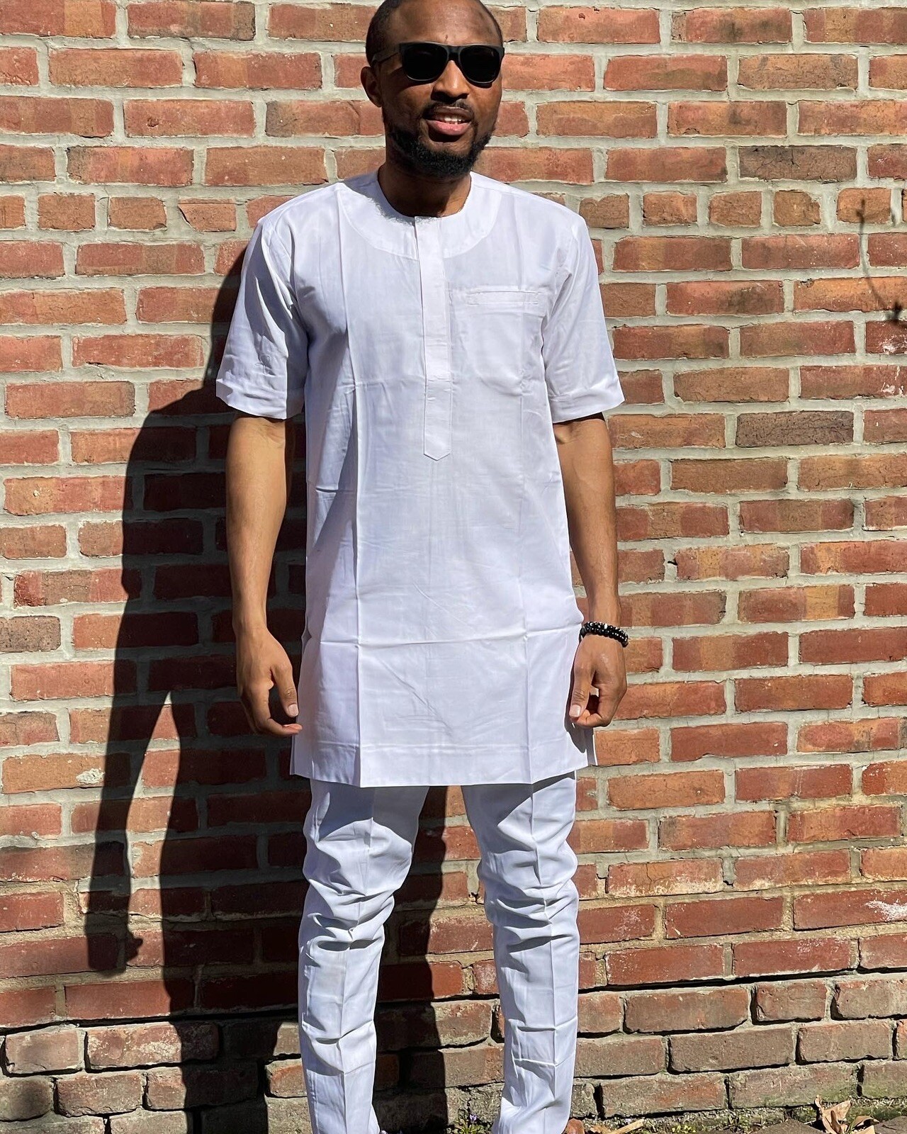 African White Two Pieces Set