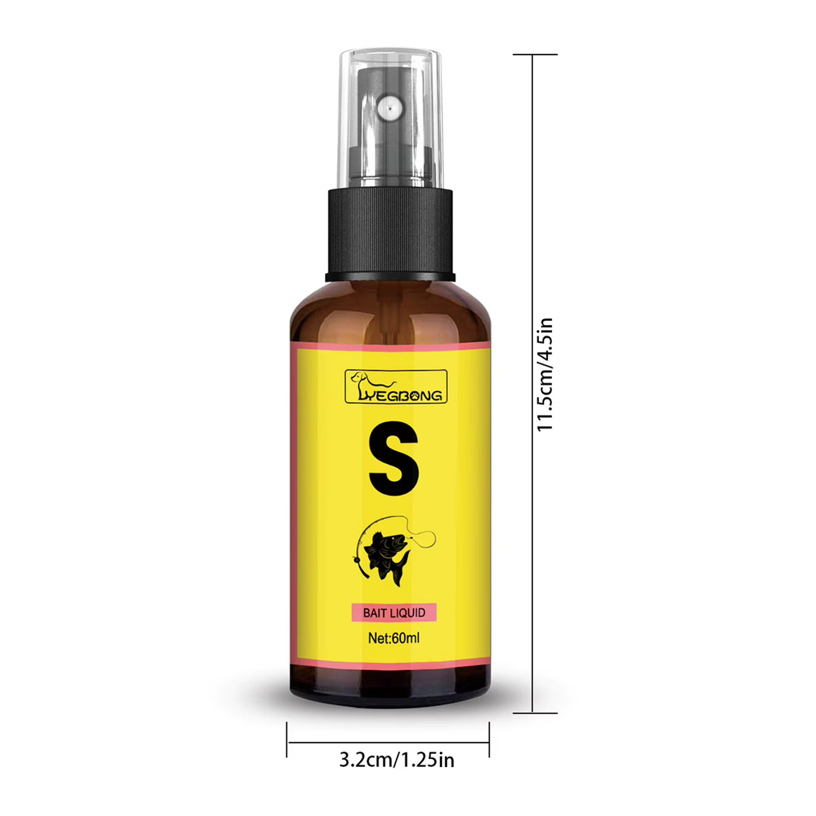 60Ml Fish Attractant Spray Fast-Acting Universal Long-Lasting Fishing Bait Liqui