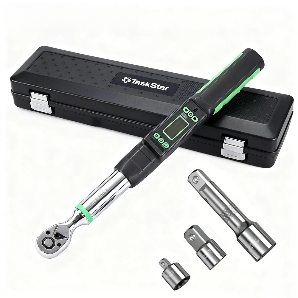 Digital Torque Wrench 3/8-inch Drive ±2% Accuracy 220Nm Electric Torque Wrenches