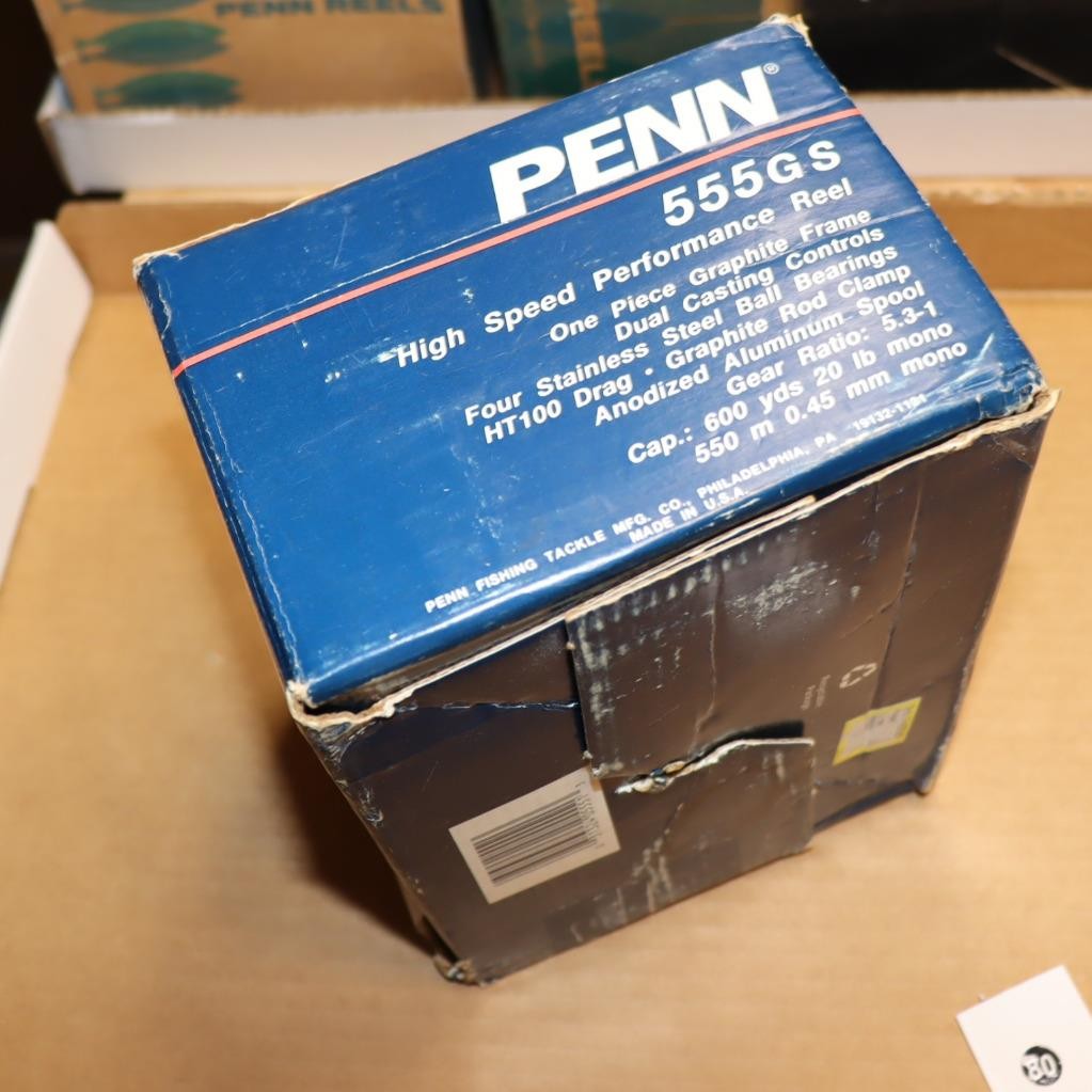 *NO REEL* Penn Reels 555GS Box  ONLY  BK#80