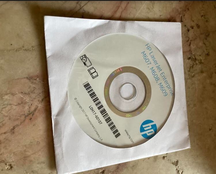 New Genuine HP M607 M608 M609  Printer CD Software Drivers Utilities