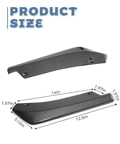 Spoilers for Cars,Car Accessories Rear Bumper Lip,Body Kit for Carbon fiber