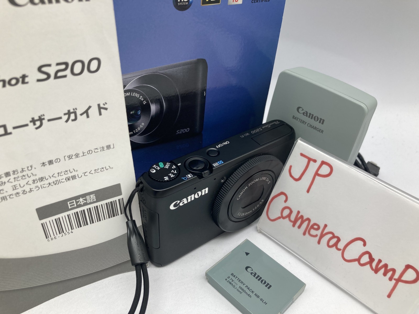 Excellent Canon PowerShot S200 black 10.1 MP Digital Camera B570