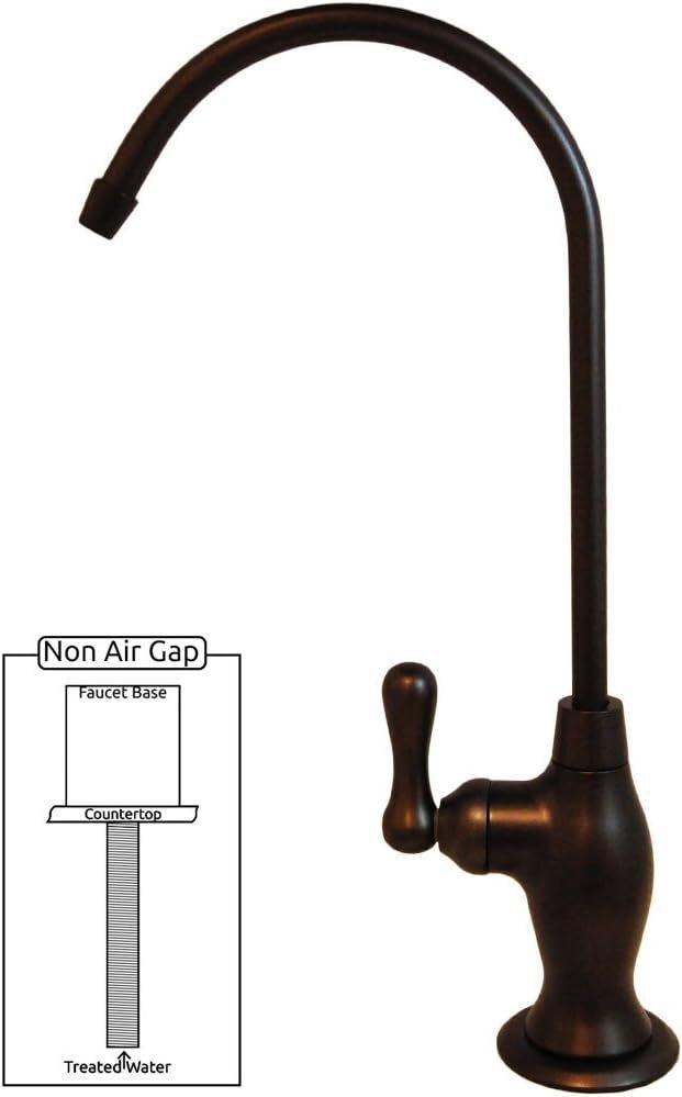 PURETECK Euro Style Non-Airgap Candy Cane RO Faucet - Oil Rubbed Bronze