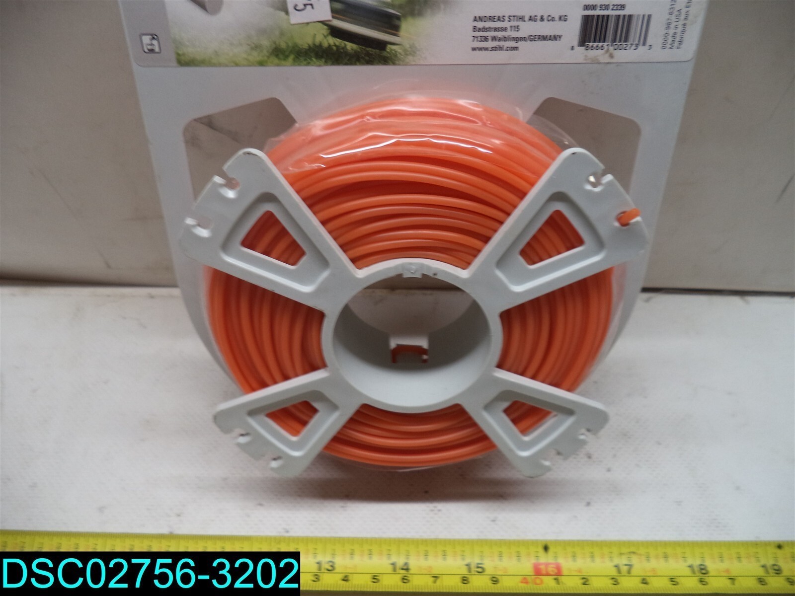 QTY=7: Stihl 0.095" Diameter x 140' Orange Nylon Trimmer Line 886661002733