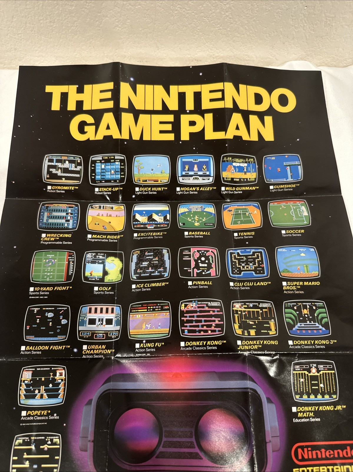 NO GAME-1986 NES ROB Poster The Nintendo Game Plan