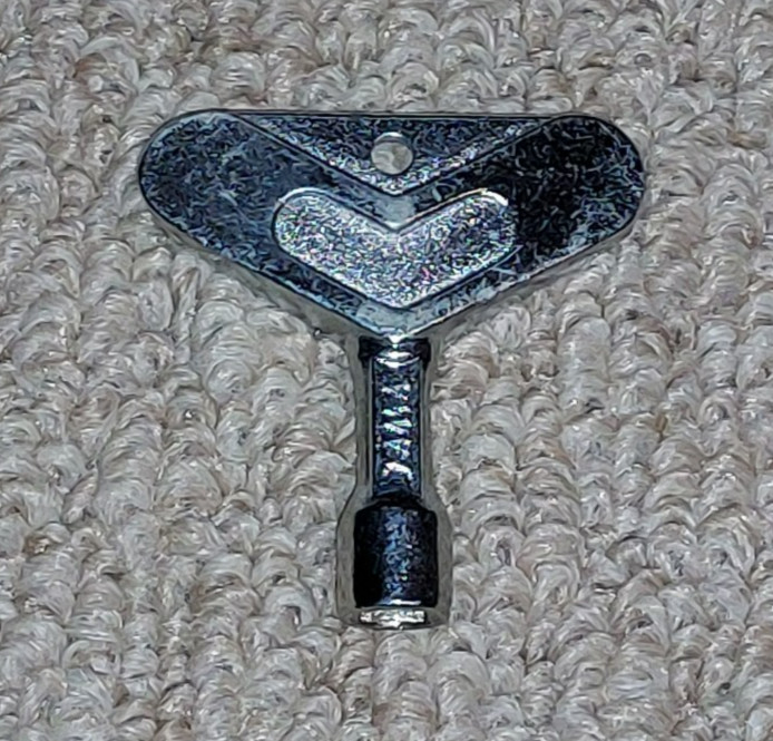 Tama Taiwan Drum Tuning Key Wrench  - Chrome (554)