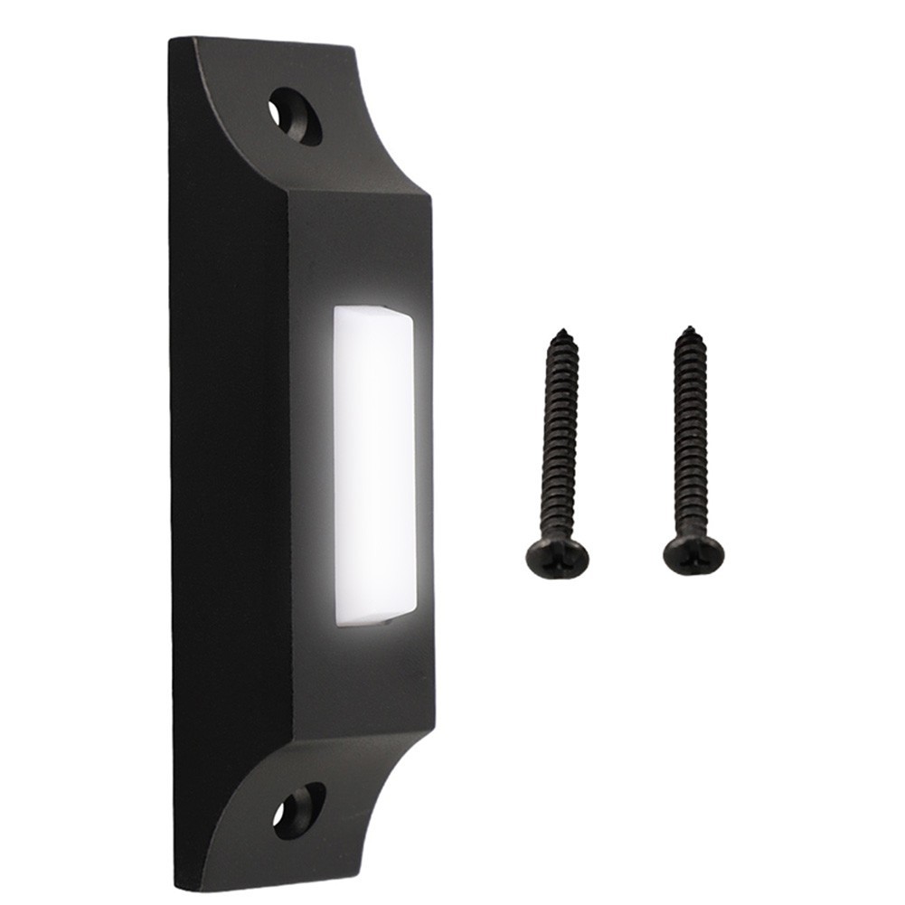 Weather Resistant Metal Doorbell Push Button Lighted Design Wall Mount