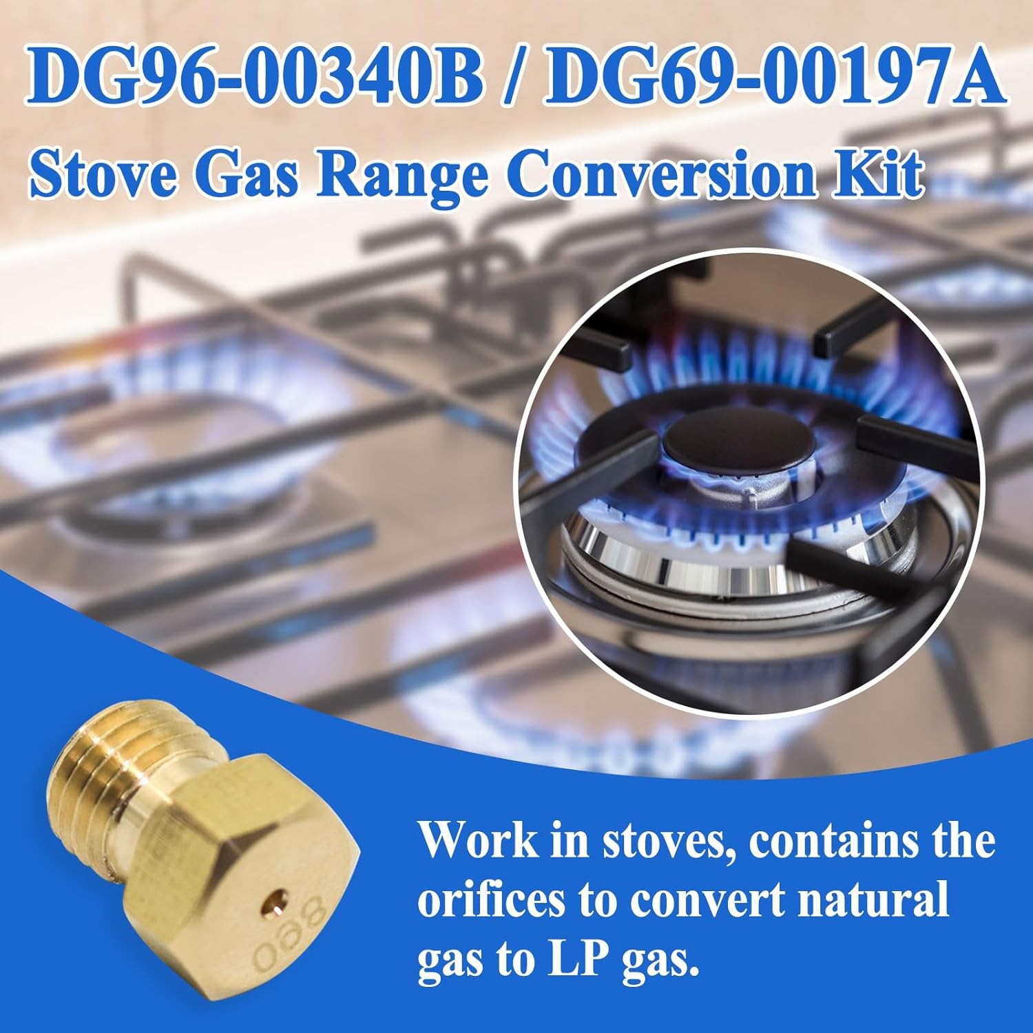 DG96-00340B/DG69-00197A LP Gas Conversion Kit for Samsung AP5917476 PS9606645