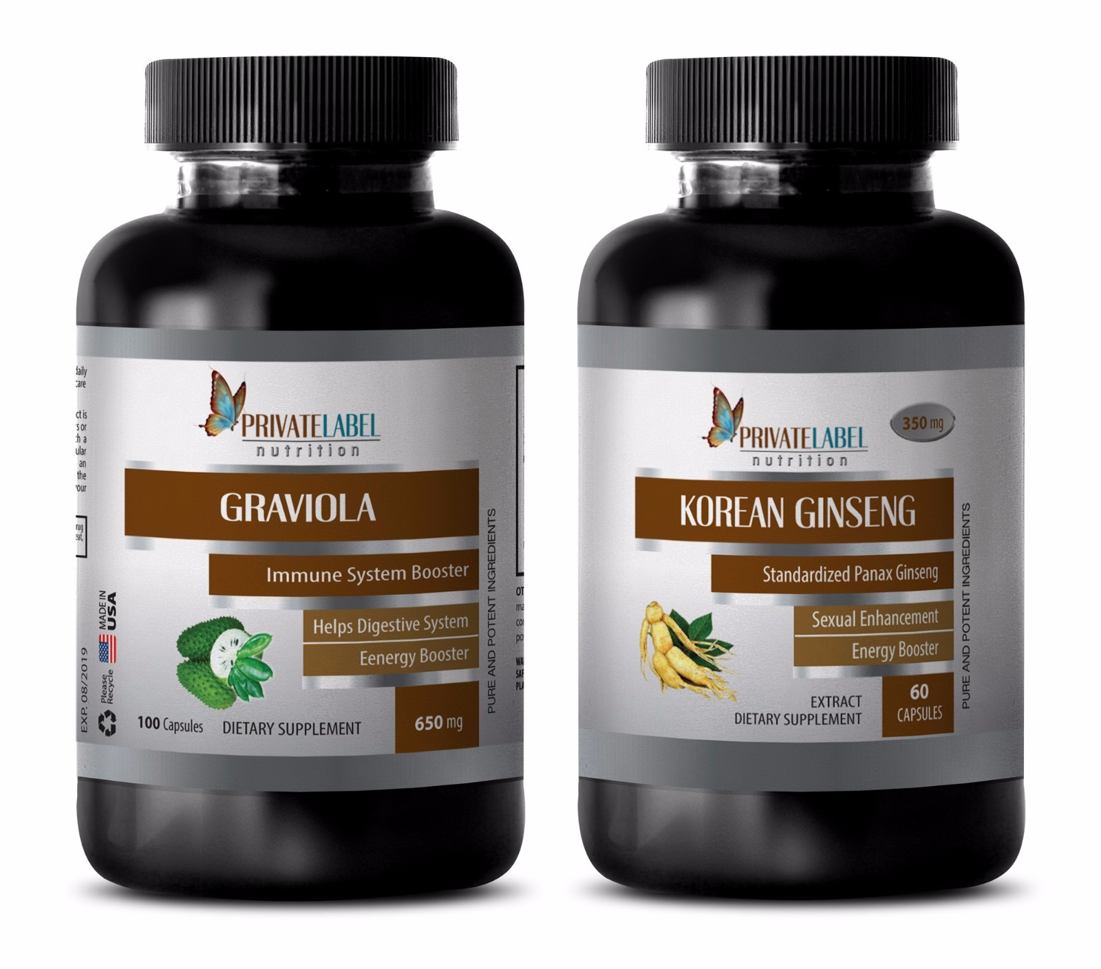 Immune assist - GRAVIOLA- KOREAN GINSENG COMBO- graviola fruit extract