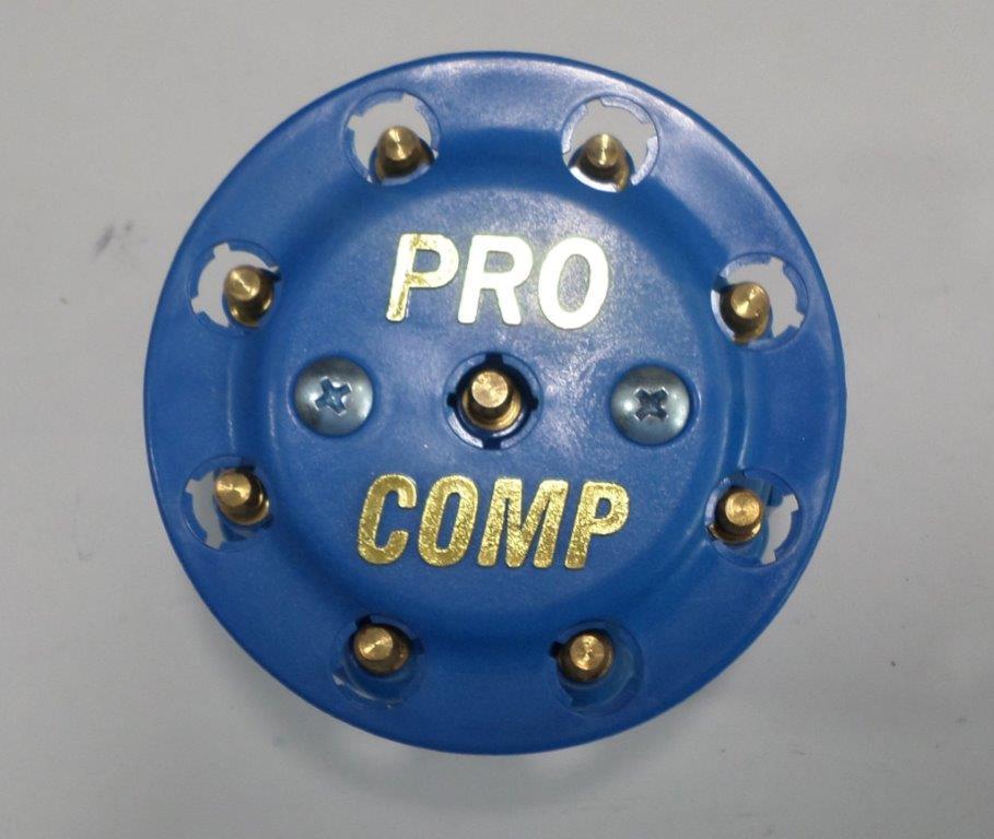 BLUE Ready-To-Run/Pro Billet Replacement Distributor Cap & Rotor PROCOMP SPEEDMA