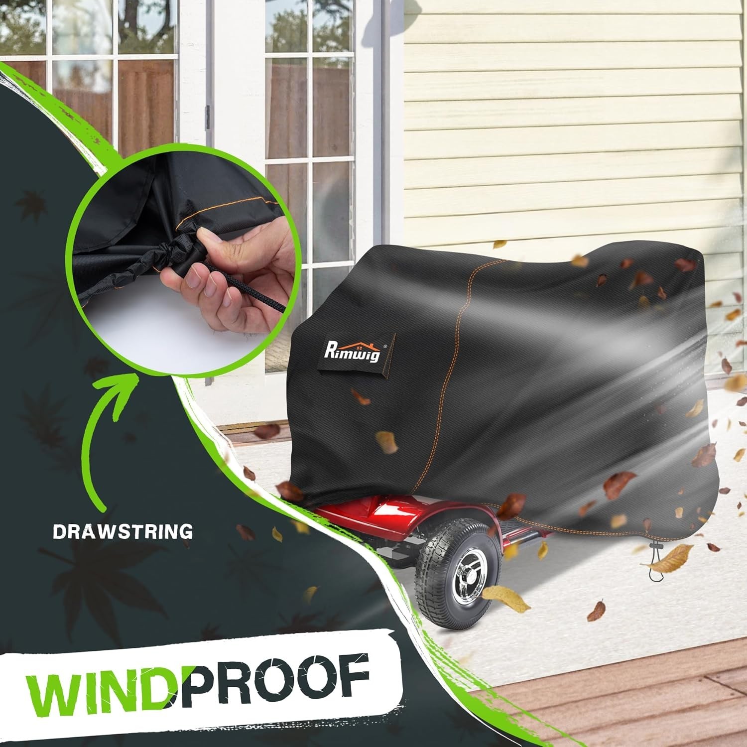 Secure Fit Mobility Scooter Cover with Drawstring