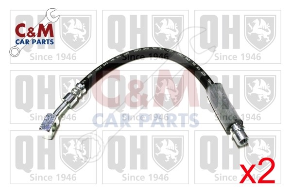 Front Brake Hose Pair Fits Opel Meriva 2003-2010