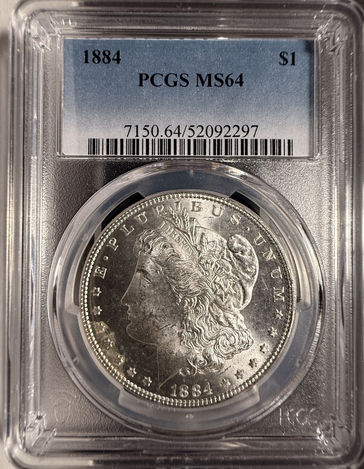 1884 Morgan Silver Dollar, MS64, PCGS GS (17114)