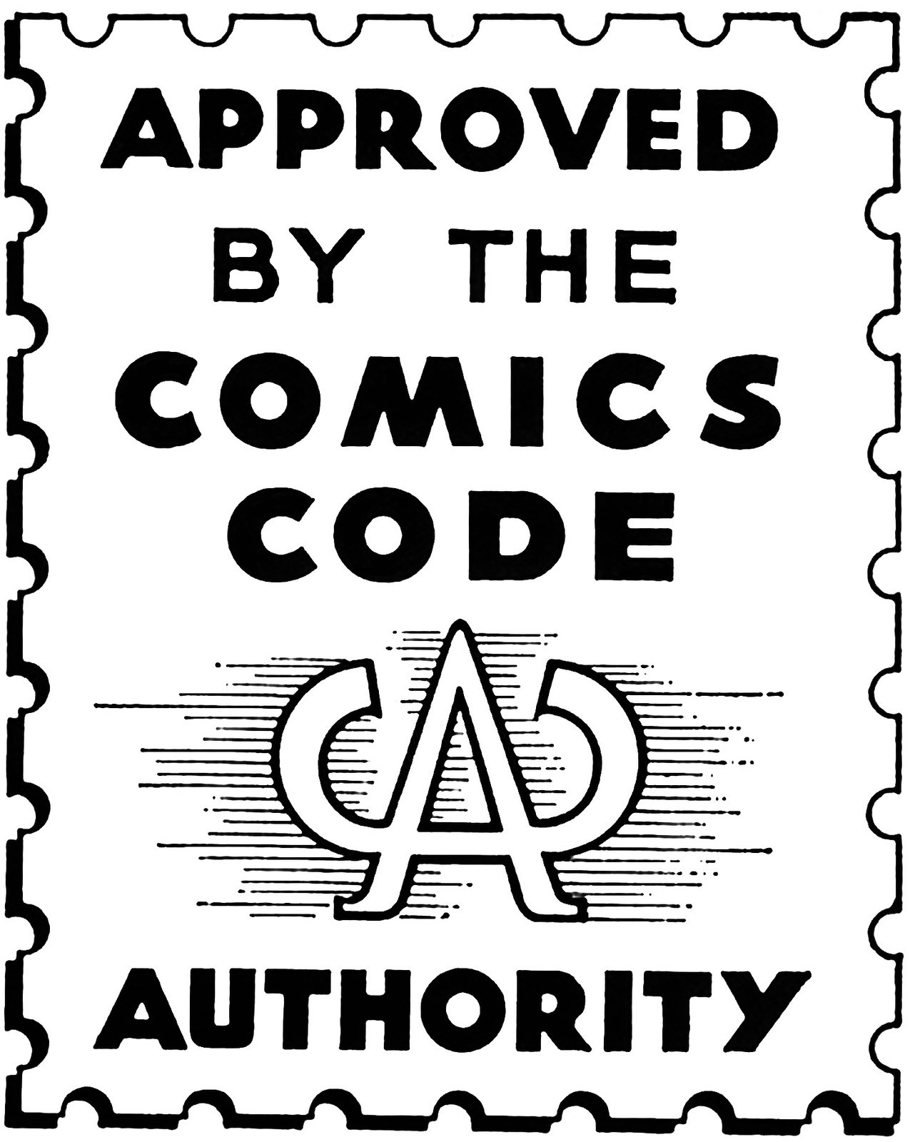 Comics Code Authority # 10 - 8 x 10 Tee Shirt Iron On Transfer