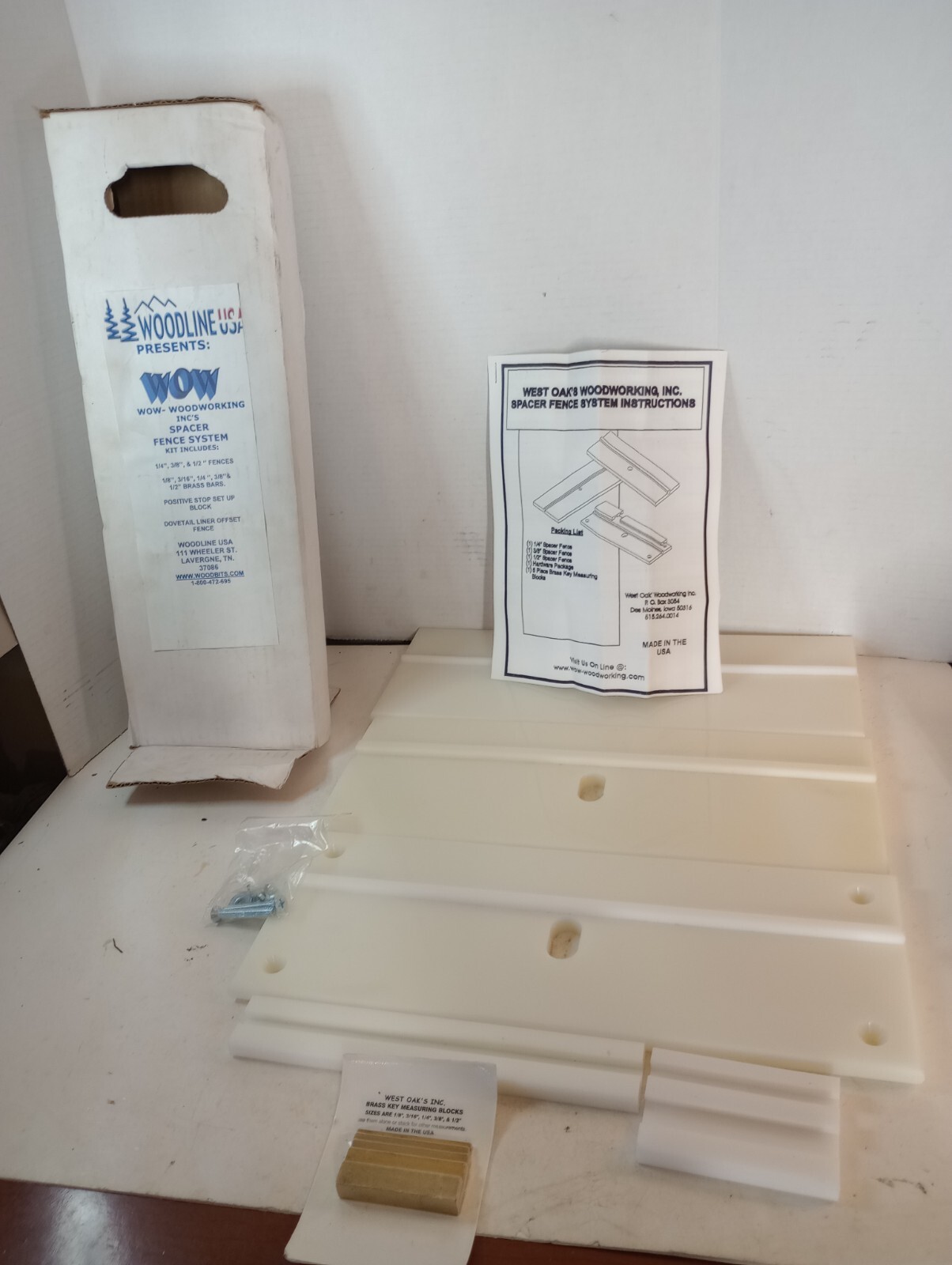 West Oak's Inc. Woodworking Spacer Fence System