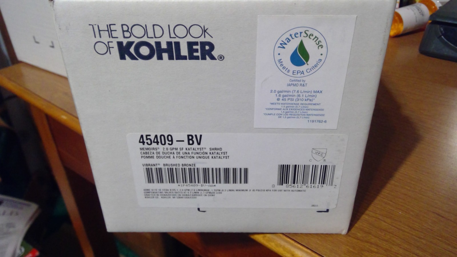 KOHLER 45409-G-BV Memoirs Showerhead, Vibrant - Brushed Bronze Factory Sealed