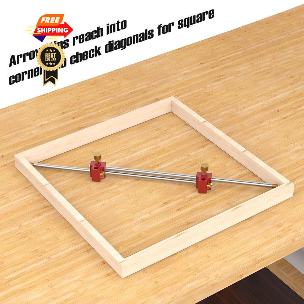 TOOLCOOL Versatile Modular Bar Gauge System Woodworking Tool Set silver