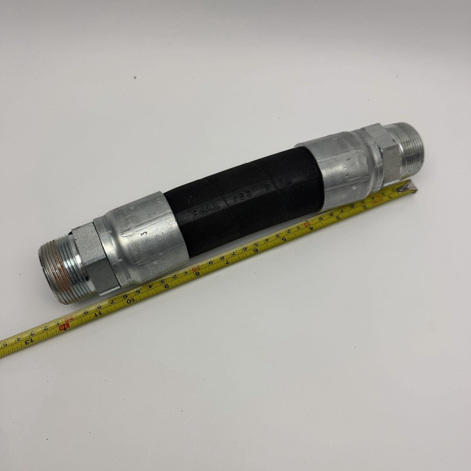 12" LONG HYDRAULIC HOSE MALE EJ3S1 FITTING