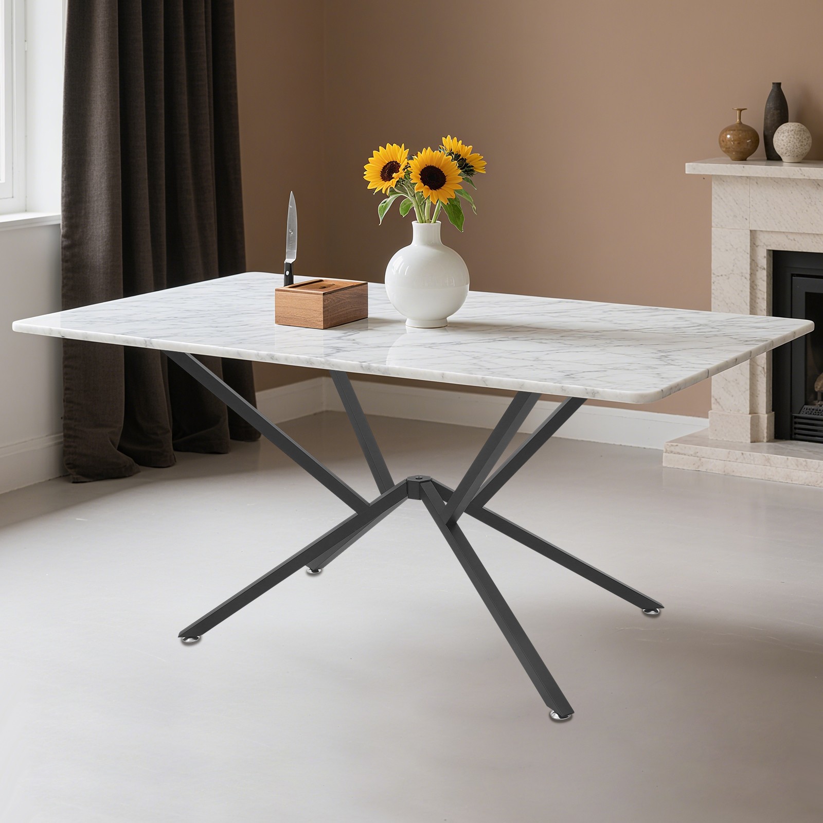 0.8mm/30mm Metal Table Legs Table Crossed-leg Modern Table Legs Iron Black SALE