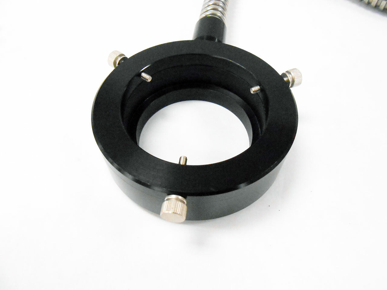 MICROSCOPE 3 INCH DIAMETER RING LIGHT FLEXIBLE 37 INCH FIBER OPTIC CABLE