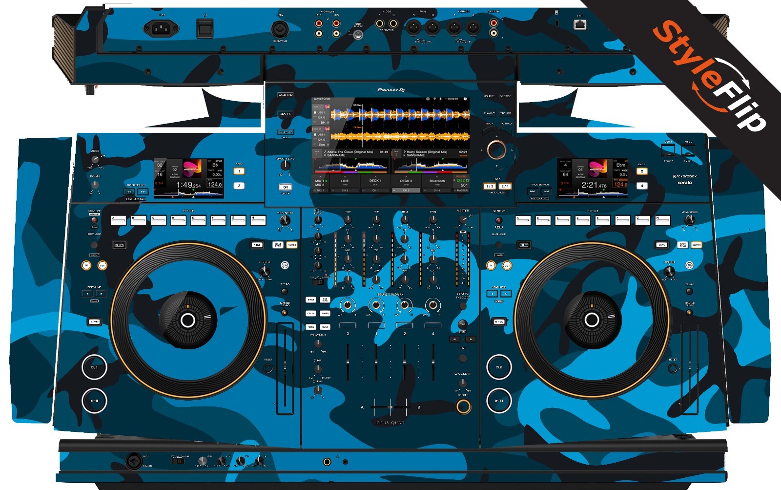 Pioneer Opus-Quad Skin | Blue Camo | Protective Decal | StyleFlip Skins