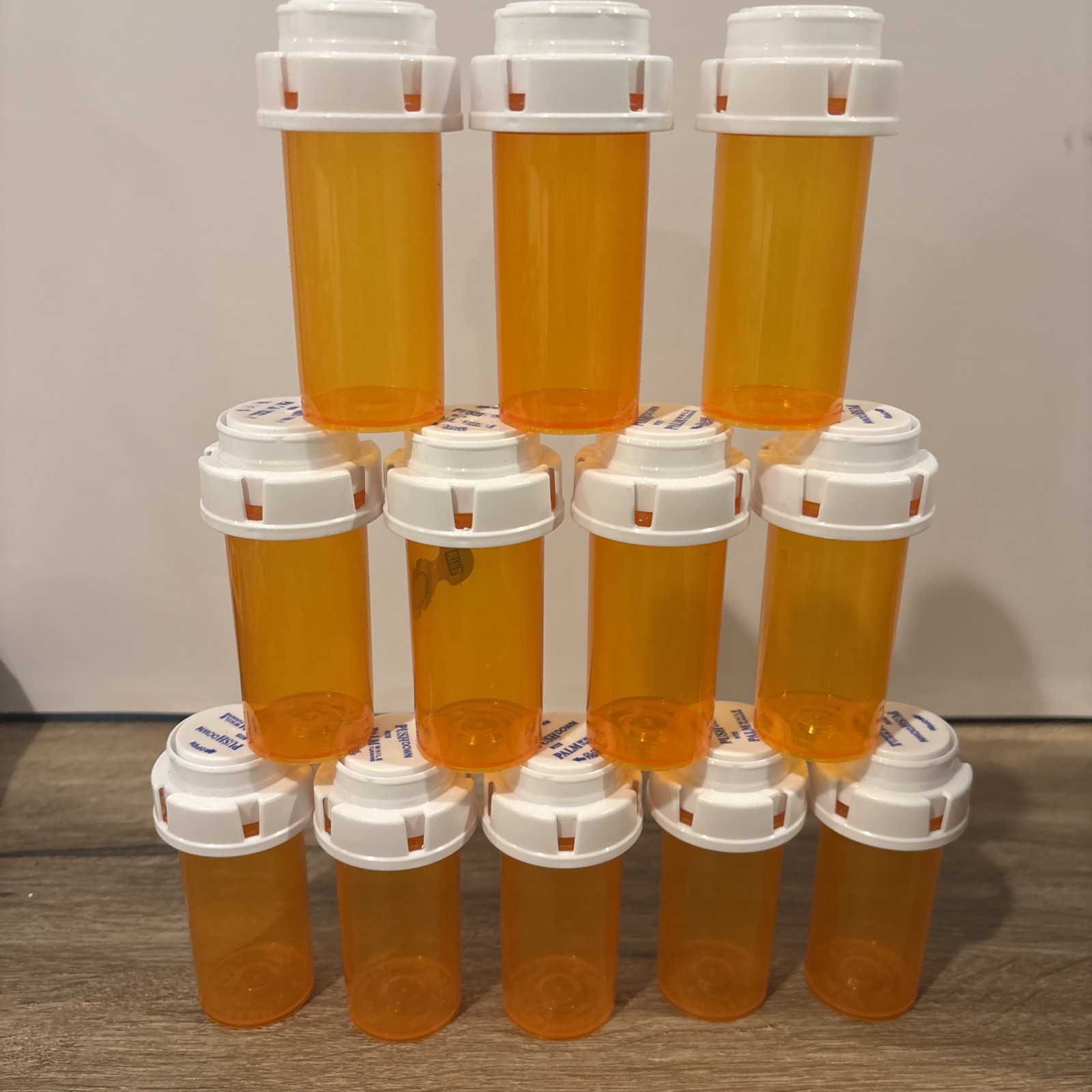 Empty Prescription RX Bottles Lot of 12 Projects/Storage/Crafts 3.5” Tall
