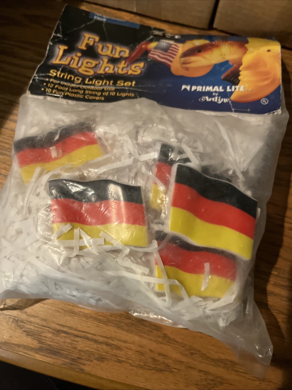Germany Flag Primal Lite Fun Lights 12 ft. 10 Blowmold String Lights German