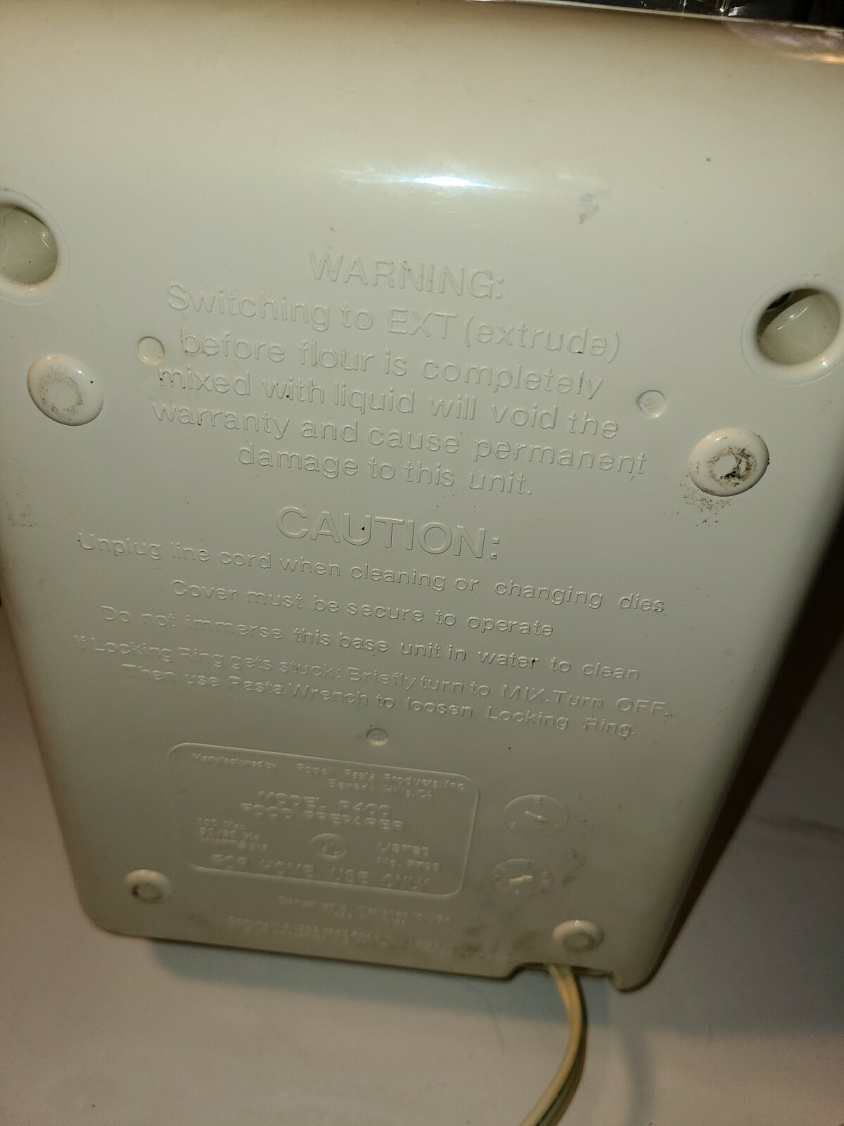 Popeil Automatic Pasta Maker With Accessories P400
