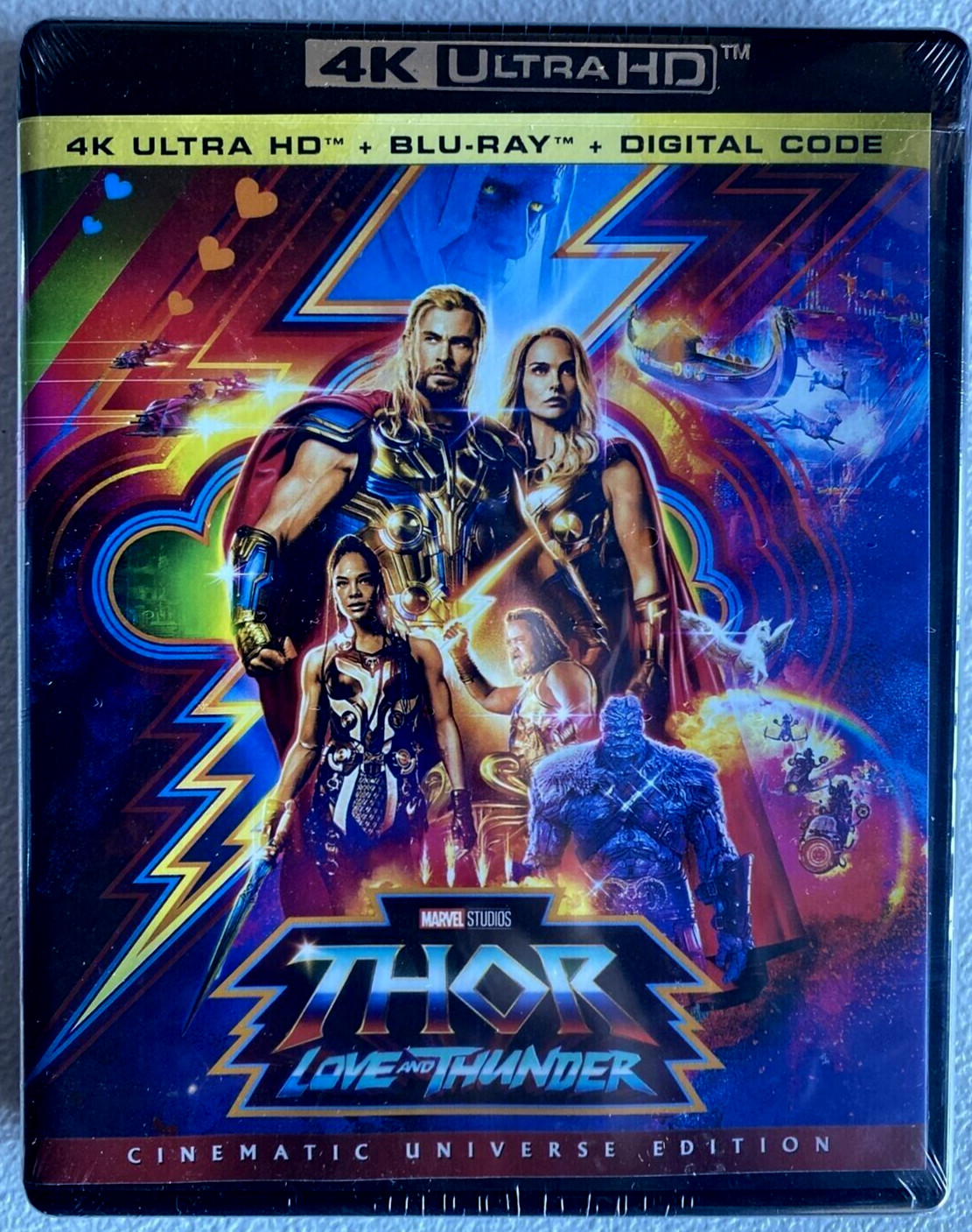 THOR Love and Thunder (4K UHD + Blu-ray + Digital) Marvel *NEW/SEALED* FREE SHIP
