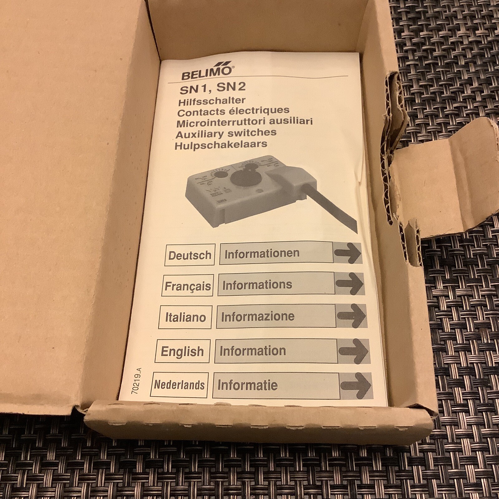 Belimo SN2 Auxiliary Switch