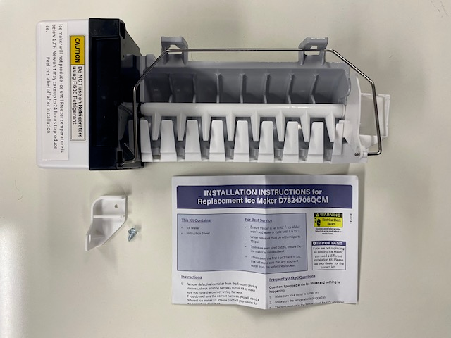 D7824706Q Whirlpool Compatible NEW Refrigerator Ice Maker