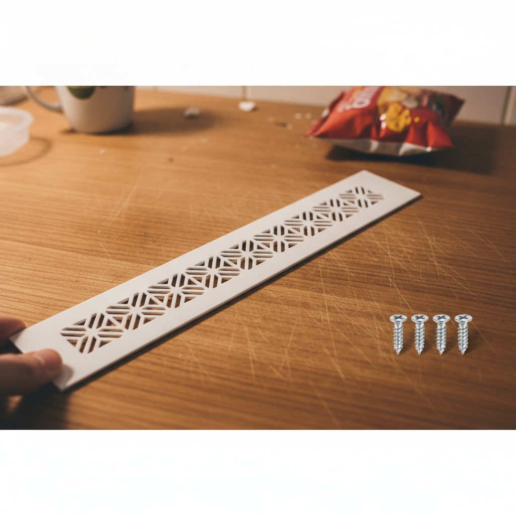 Versatile Aluminum Alloy Ventilation Grille 300 x 50mm for Cabinets & More