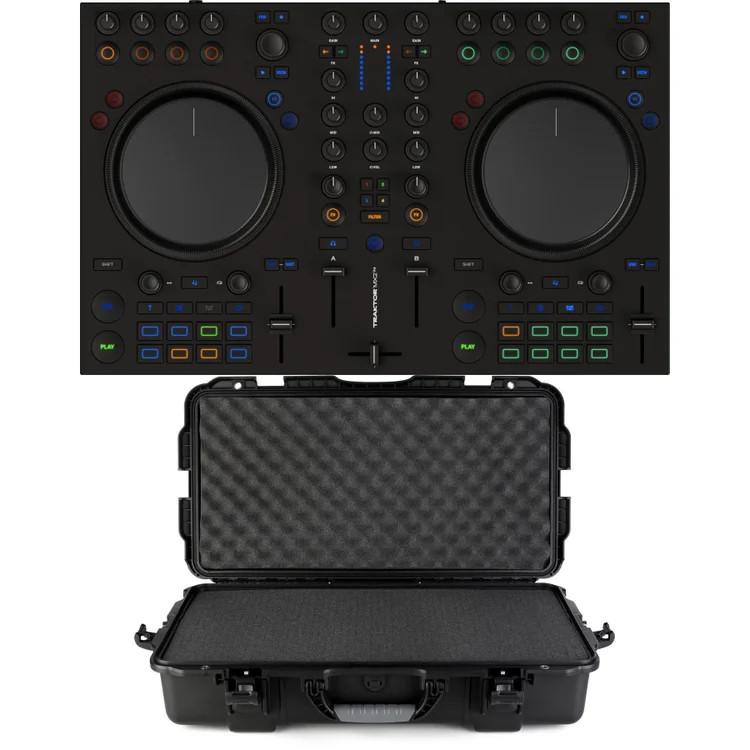 Native Instruments Traktor Kontrol MX2 DJ Controller with Hard Case