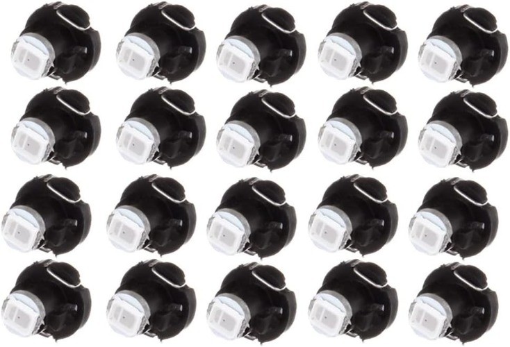 20 Pack 2835 SMD T3 Neo Wedge 1 LED A/C Lights Bulb New 8mm Replacement fit red