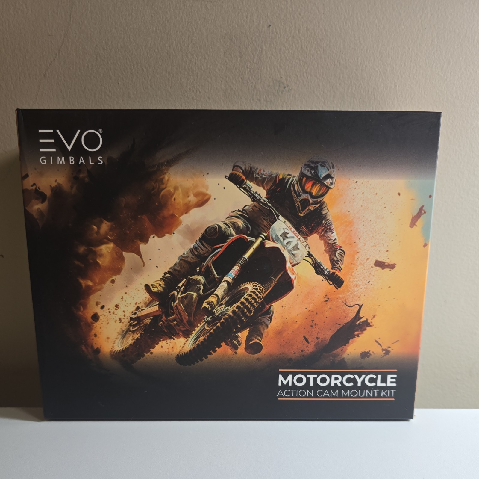 EVO Gimbals Motorcycle Action Cam Mount Kit Handlebar Helmet Tail Mount - NEW